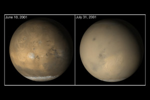 tormenta global de polvo en Marte