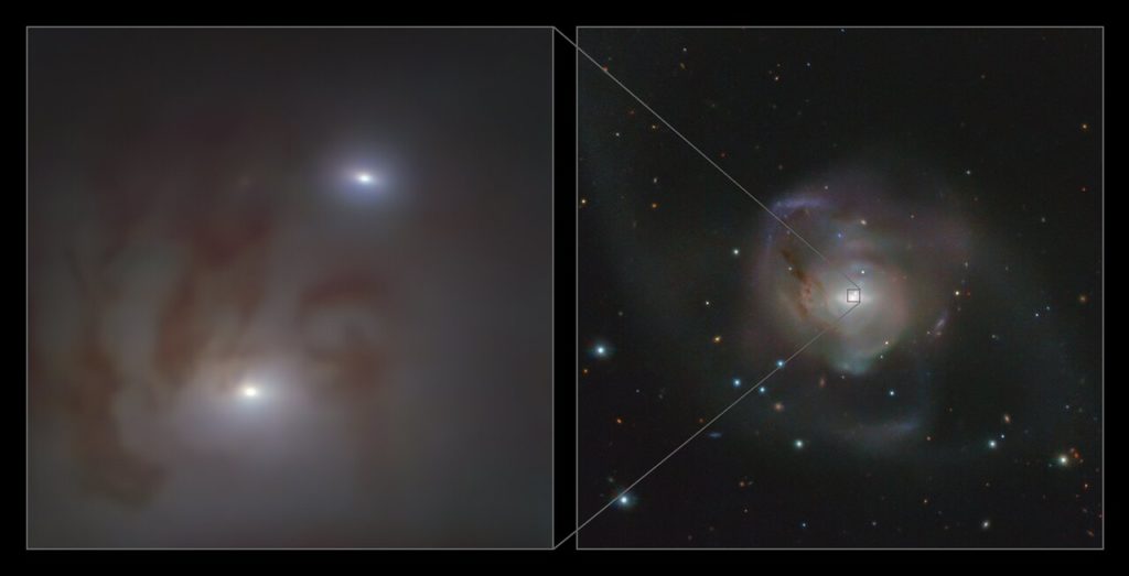 pareja de agujeros negros supermasivos